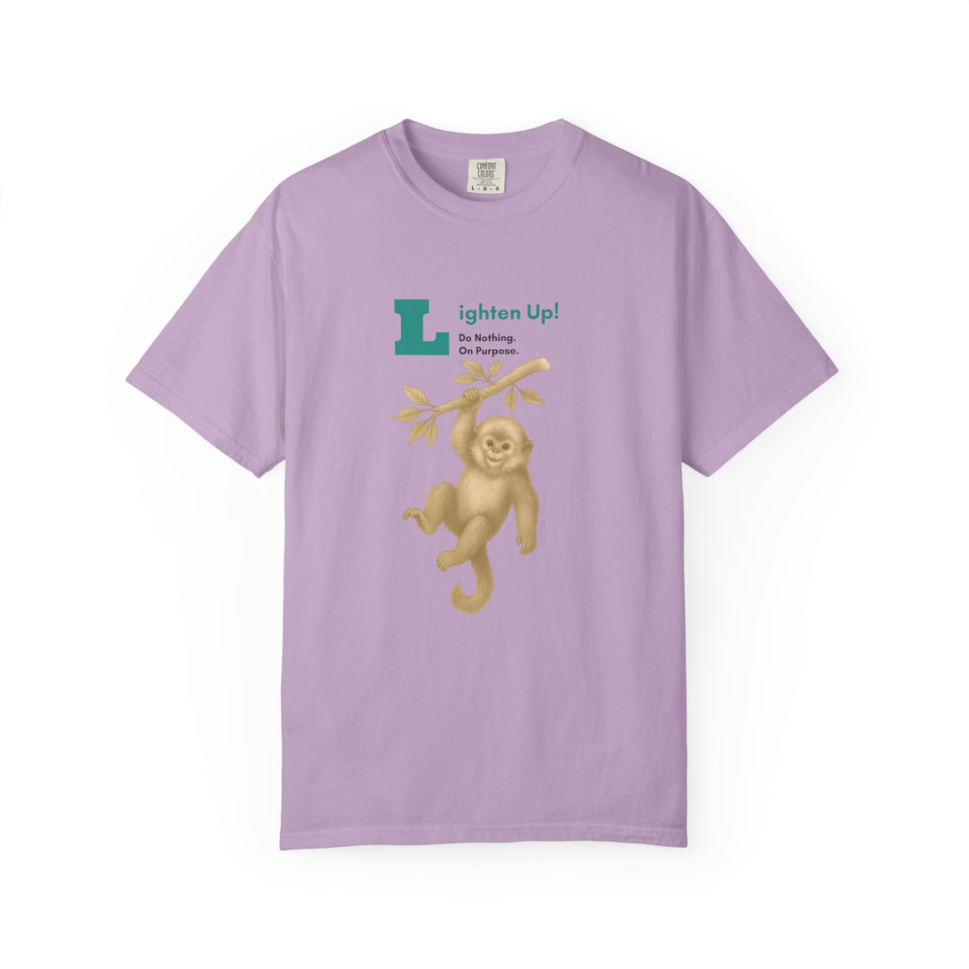 Lighten Up – Golden Snub-Nosed Monkey | Joyful & Playful | Sketch Series by Pure Perspective | Eco Friendly Graphic Tee