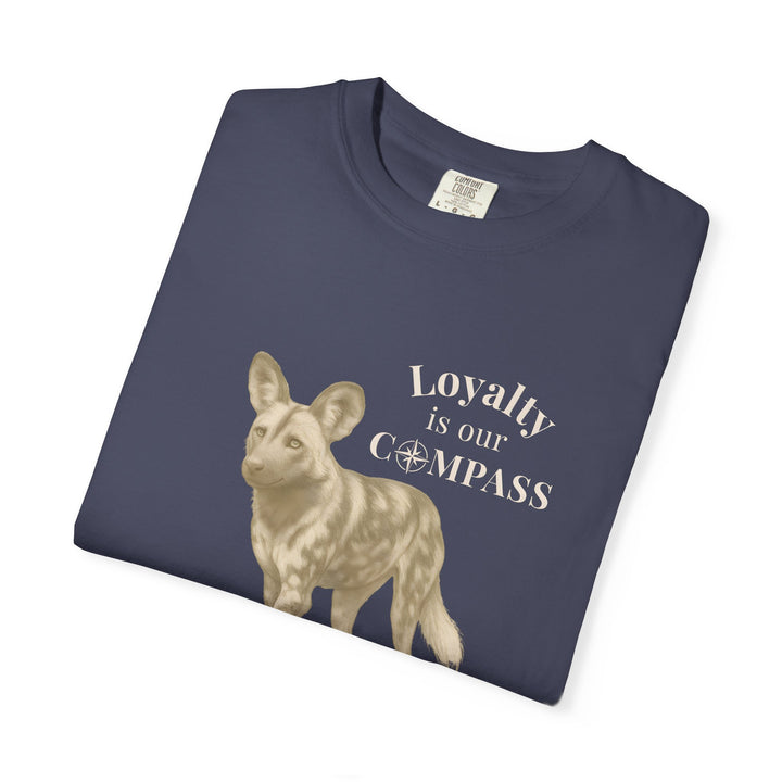 Loyalty Is Our Compass – African Wild Dog | Empowered & Bold | Sketch Series by Pure Perspective | Eco Friendly Graphic Tee