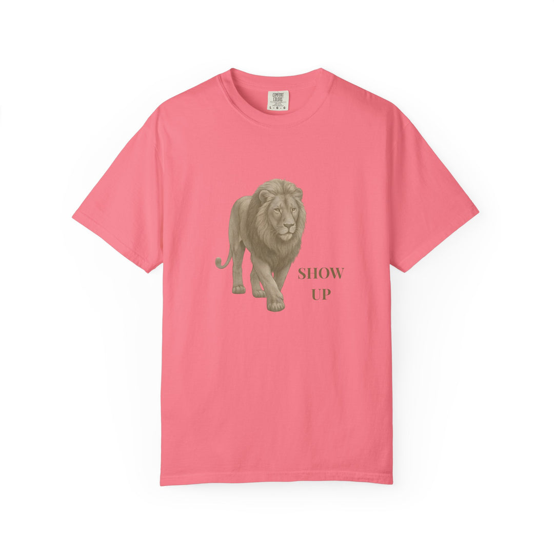 Show Up – Lion | Empowered & Bold | Sketch Series by Pure Perspective | Eco Friendly Graphic Tee