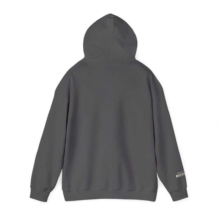 Mastery in Motion – Snow Leopard Edition | Patient & Peaceful Series | Unisex Heavy Blend™ Hooded Sweatshirt | Eco-Friendly Apparel