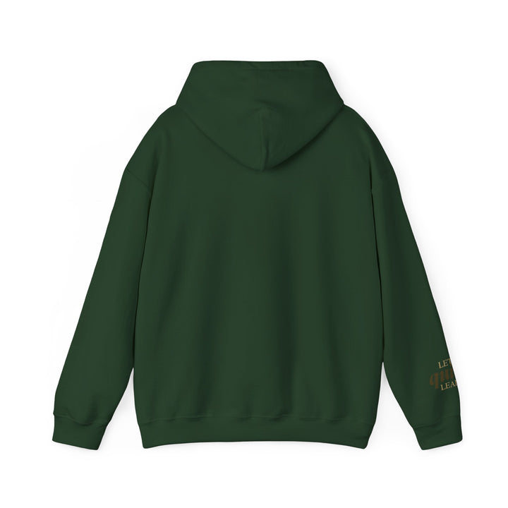 Let Quiet Lead – Barn Owl Edition | Calm & Centered Series | Unisex Heavy Blend™ Hooded Sweatshirt | Eco-Friendly Apparel