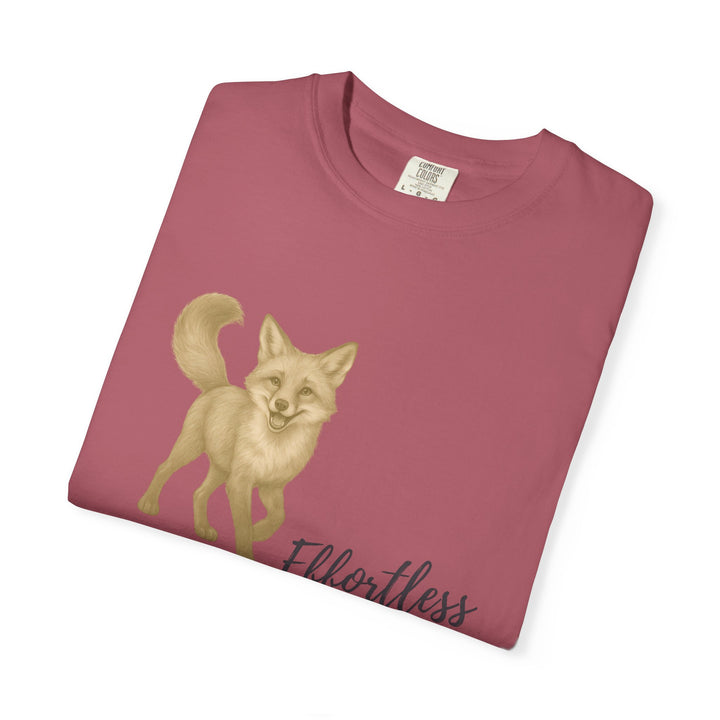 Effortless Advantage – Red Fox | Joyful & Playful | Sketch Series by Pure Perspective App | Eco Friendly Graphic Tee