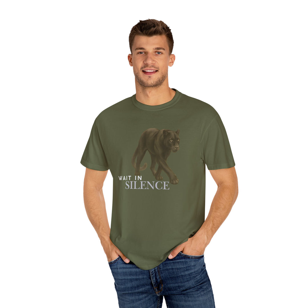 Weight in Silence – Jaguar | Reflective & Wise | Sketch Series by Pure Perspective | Eco Friendly Graphic Tee