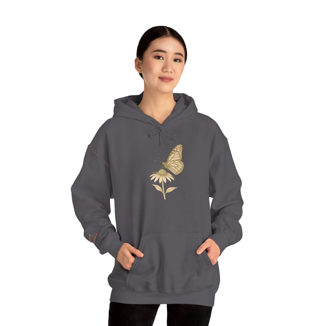 Healing is not Linear – Monarch Butterfly Edition | Hopeful & Healing Series | Unisex Heavy Blend™ Hooded Sweatshirt | Eco-Friendly Apparel