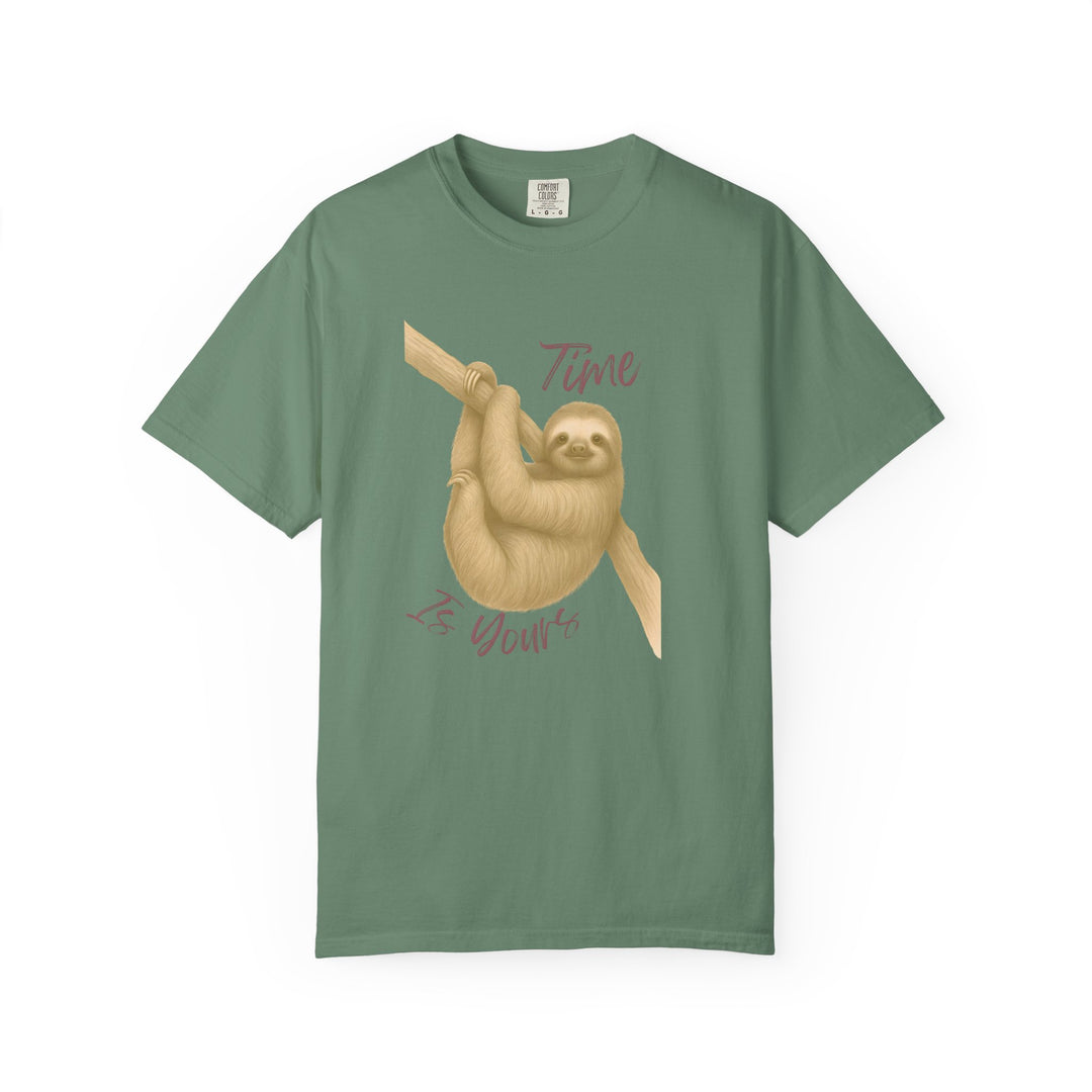 Time is Yours – Sloth | Joyful & Playful | Sketch Series by Pure Perspective | Eco Friendly Graphic Tee