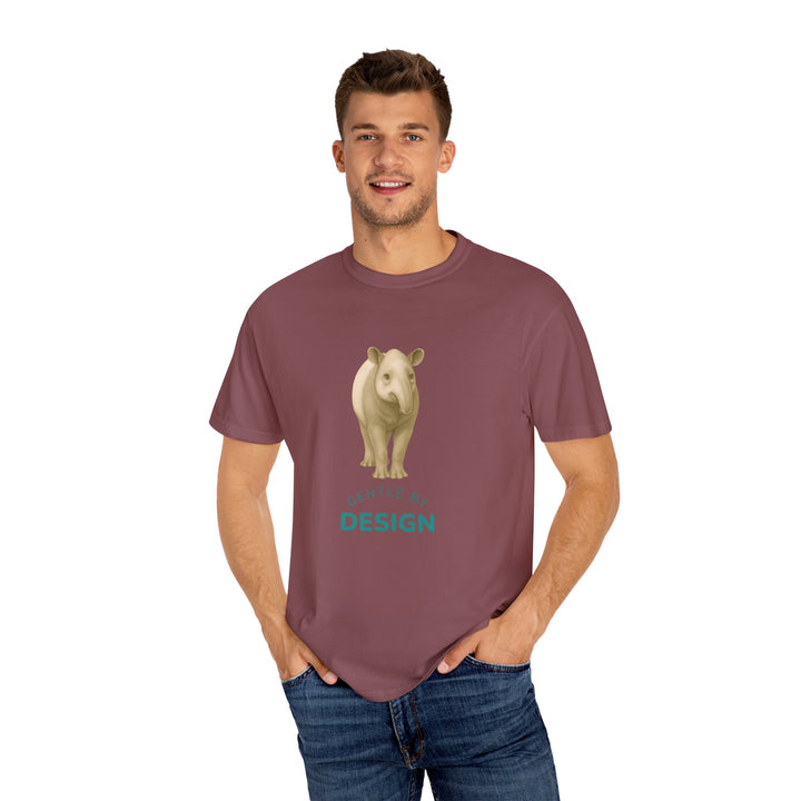 Gentle By Design – Tapir | Grounded & Gentle | Sketch Series by Pure Perspective | Eco Friendly Graphic Tee