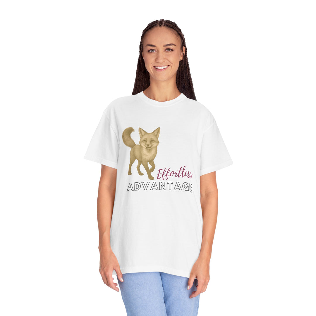 Effortless Advantage – Red Fox | Joyful & Playful | Sketch Series by Pure Perspective App | Eco Friendly Graphic Tee