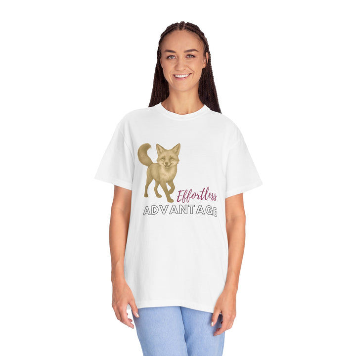 Effortless Advantage – Red Fox | Joyful & Playful | Sketch Series by Pure Perspective App | Eco Friendly Graphic Tee