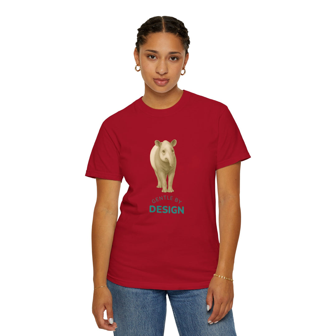 Gentle By Design – Tapir | Grounded & Gentle | Sketch Series by Pure Perspective | Eco Friendly Graphic Tee