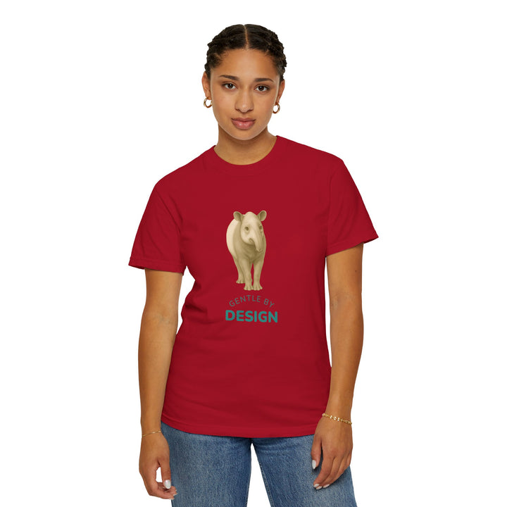 Gentle By Design – Tapir | Grounded & Gentle | Sketch Series by Pure Perspective | Eco Friendly Graphic Tee