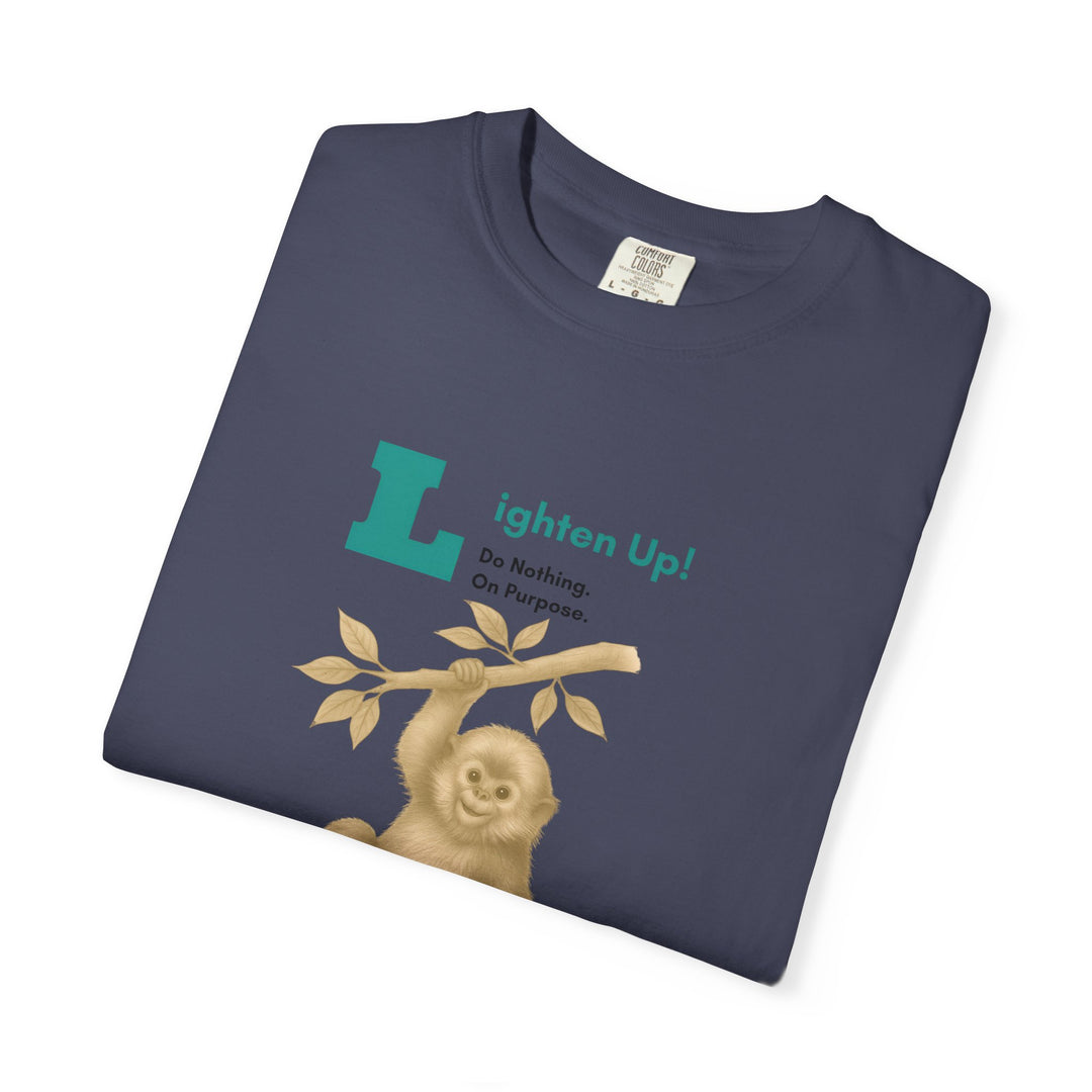 Lighten Up – Golden Snub-Nosed Monkey | Joyful & Playful | Sketch Series by Pure Perspective | Eco Friendly Graphic Tee