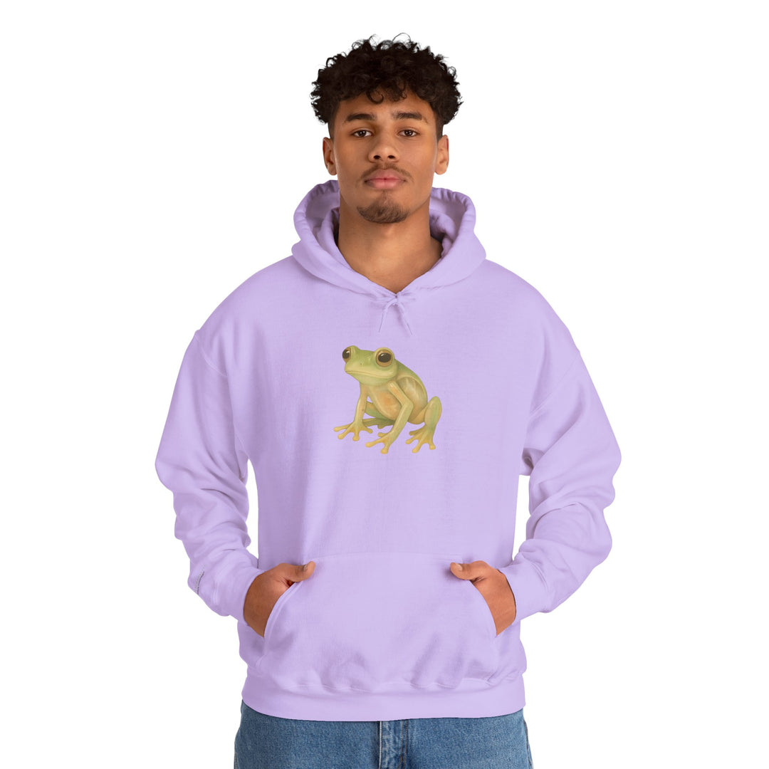 Vulnerability Takes Courage – Glass Frog Butterfly Edition | Hopeful & Healing Series | Unisex Heavy Blend™ Hooded Sweatshirt | Eco-Friendly Apparel