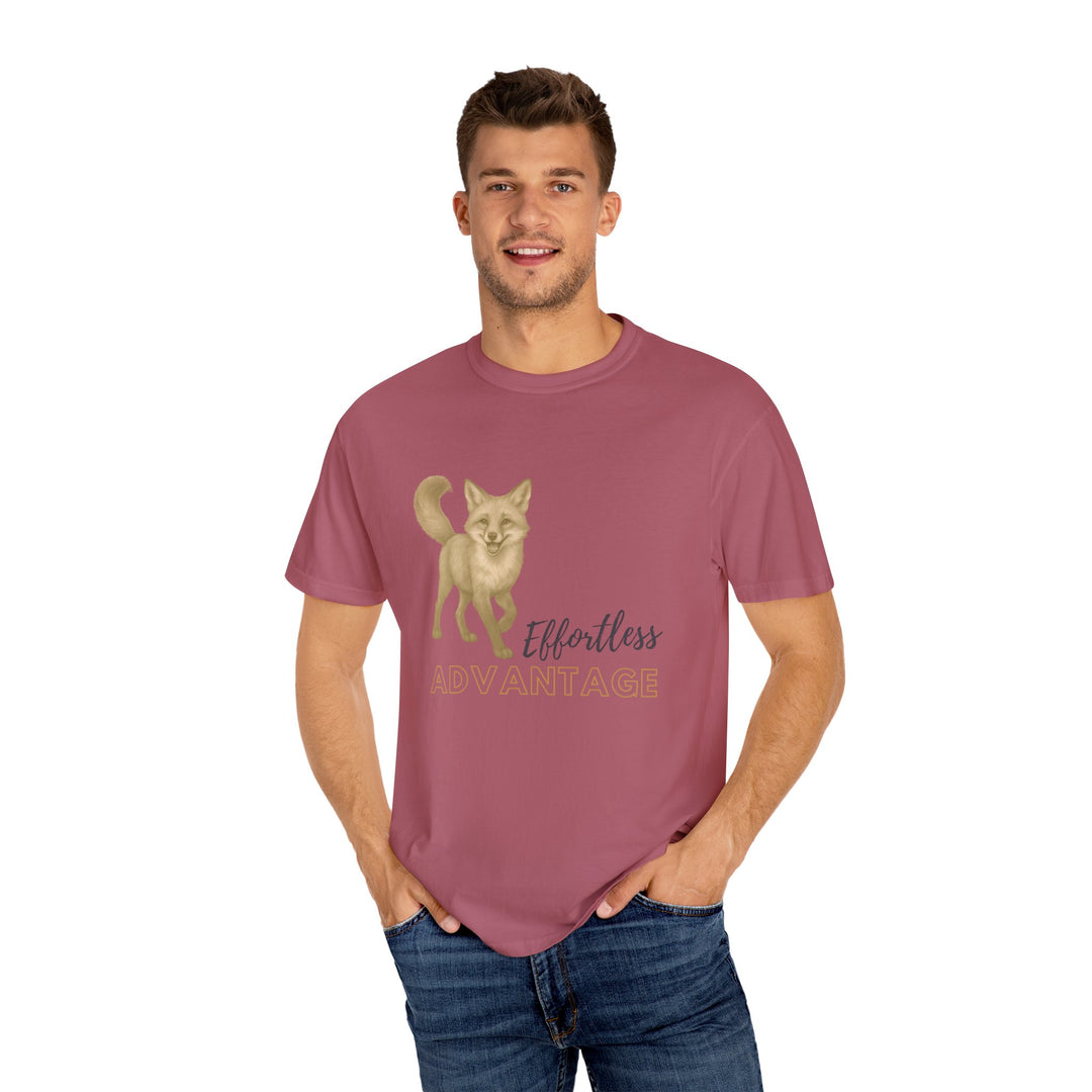Effortless Advantage – Red Fox | Joyful & Playful | Sketch Series by Pure Perspective App | Eco Friendly Graphic Tee
