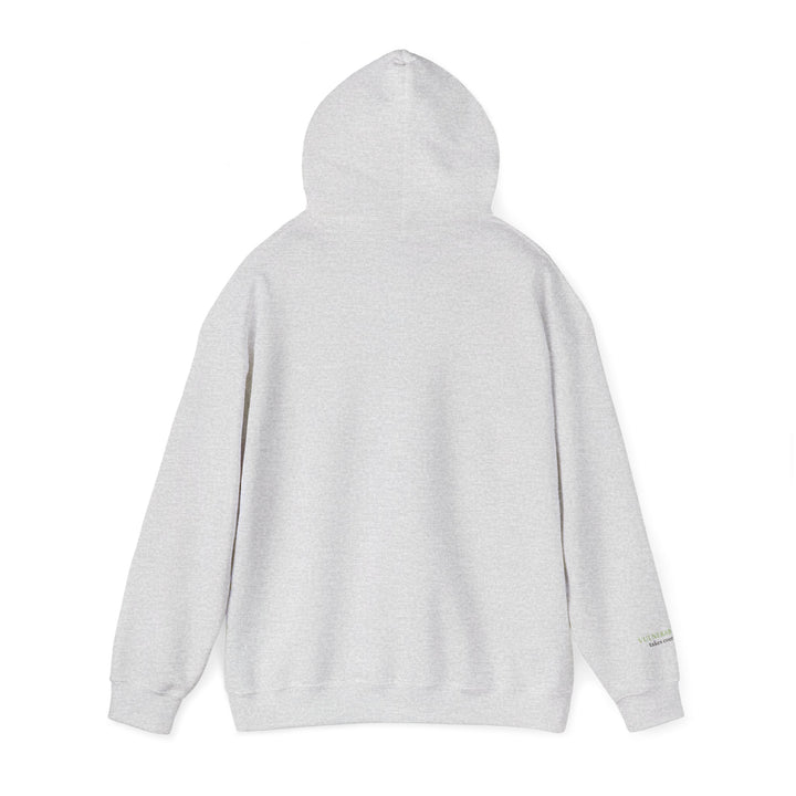 Vulnerability Takes Courage – Glass Frog Butterfly Edition | Hopeful & Healing Series | Unisex Heavy Blend™ Hooded Sweatshirt | Eco-Friendly Apparel