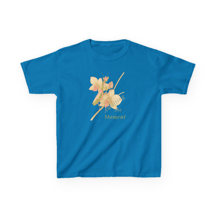Kids Orchid Mantis Tee | "Awaiting the Moment" | Sketch Design | Eco-Conscious | Reflective & Wise