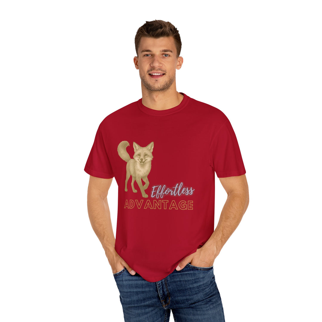 Effortless Advantage – Red Fox | Joyful & Playful | Sketch Series by Pure Perspective App | Eco Friendly Graphic Tee