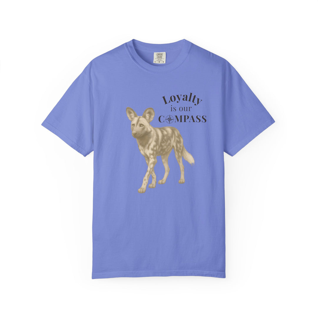 Loyalty Is Our Compass – African Wild Dog | Empowered & Bold | Sketch Series by Pure Perspective | Eco Friendly Graphic Tee