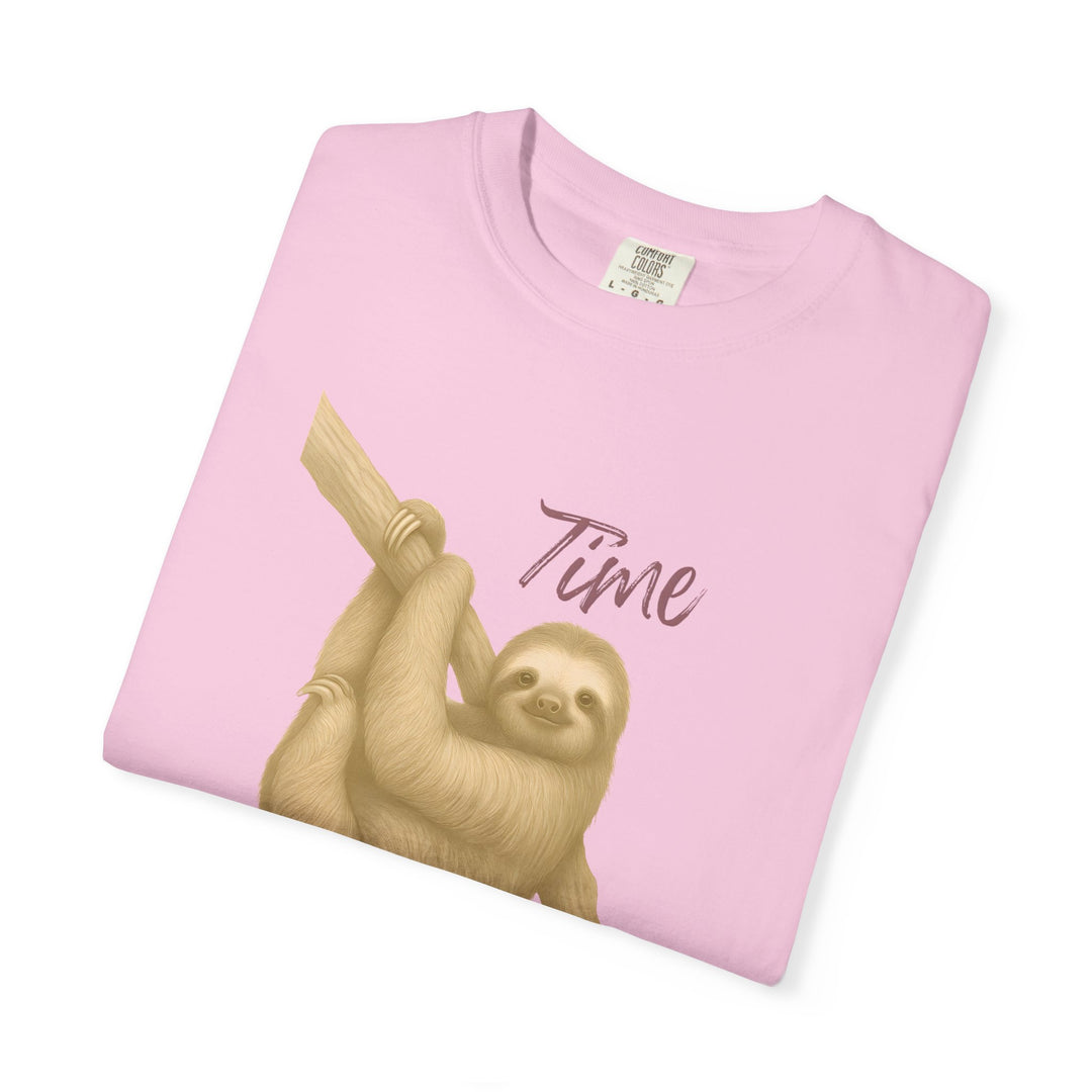 Time is Yours – Sloth | Joyful & Playful | Sketch Series by Pure Perspective | Eco Friendly Graphic Tee