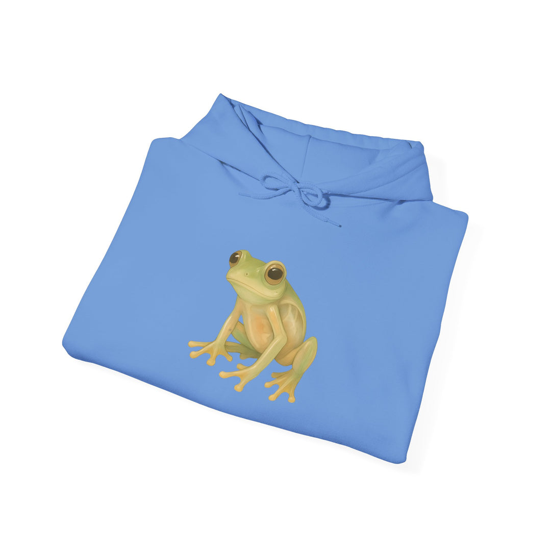 Vulnerability Takes Courage – Glass Frog Butterfly Edition | Hopeful & Healing Series | Unisex Heavy Blend™ Hooded Sweatshirt | Eco-Friendly Apparel