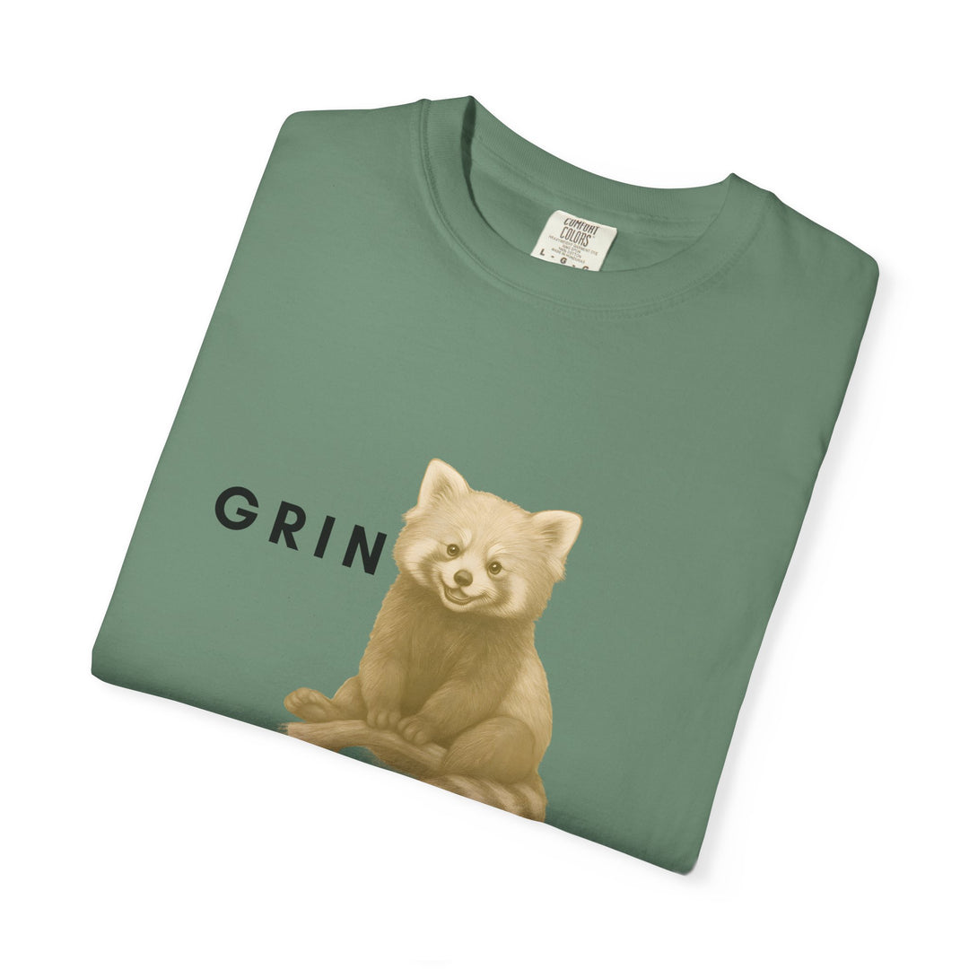 Grin and go on – Red Panda | Joyful & Playful | Sketch Series by Pure Perspective App | Eco Friendly Graphic Tee