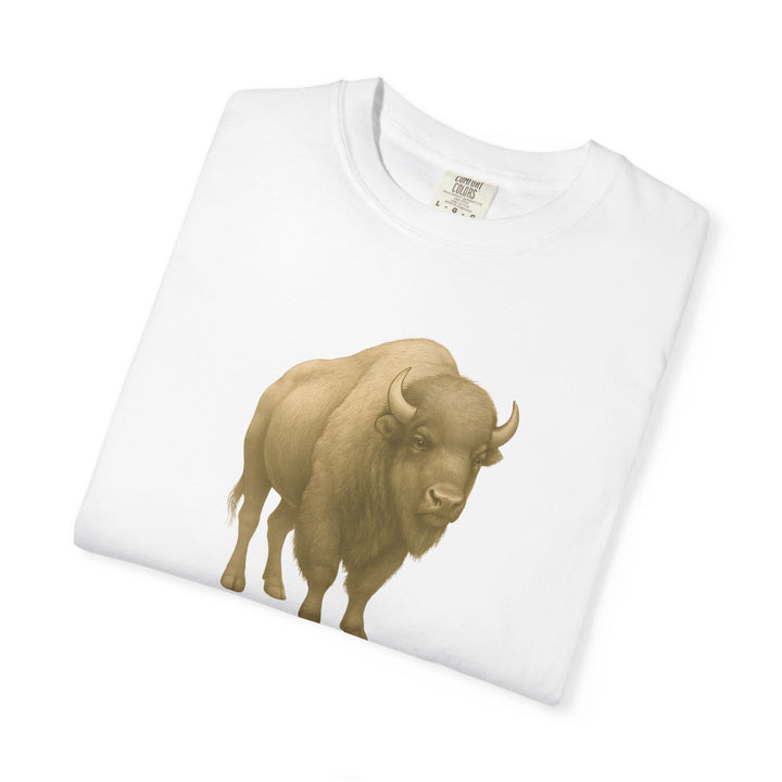 Guard What's Sacred – Bison | Connected & Compassionate | Sketch Series by Pure Perspective App | Eco Friendly Graphic Tee