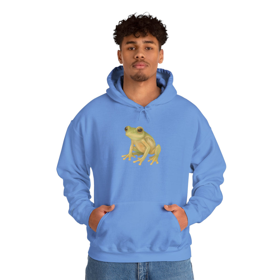 Vulnerability Takes Courage – Glass Frog Butterfly Edition | Hopeful & Healing Series | Unisex Heavy Blend™ Hooded Sweatshirt | Eco-Friendly Apparel