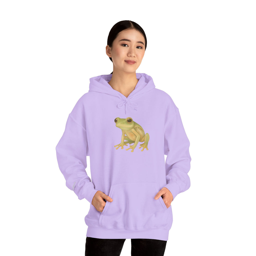 Vulnerability Takes Courage – Glass Frog Butterfly Edition | Hopeful & Healing Series | Unisex Heavy Blend™ Hooded Sweatshirt | Eco-Friendly Apparel