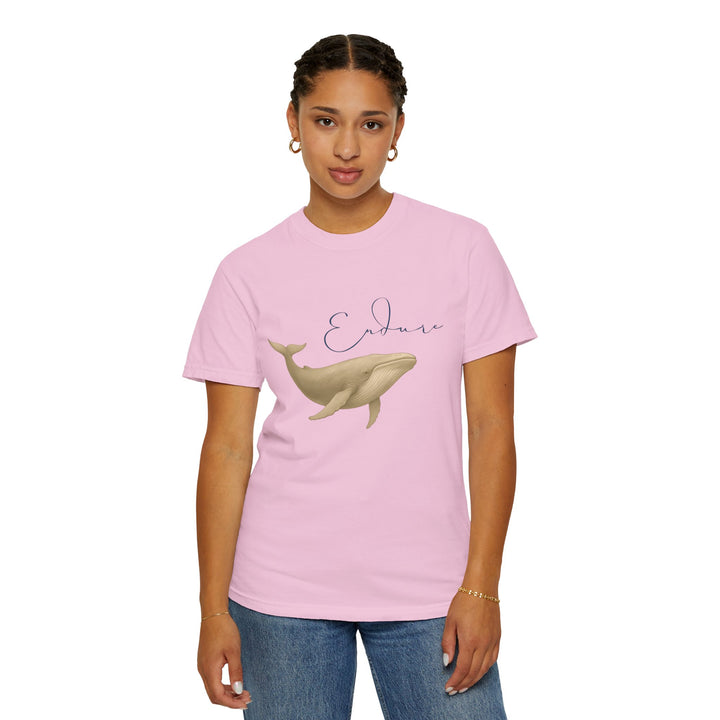 Endure – Blue Whale | Connected & Compassionate | Sketch Series by Pure Perspective App | Eco Friendly Graphic Tee
