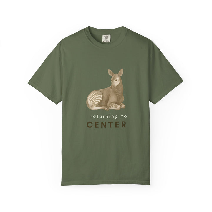 Returning to Center – Okapi | Calm & Centered | Sketch Series by Pure Perspective | Eco Friendly Graphic Tee