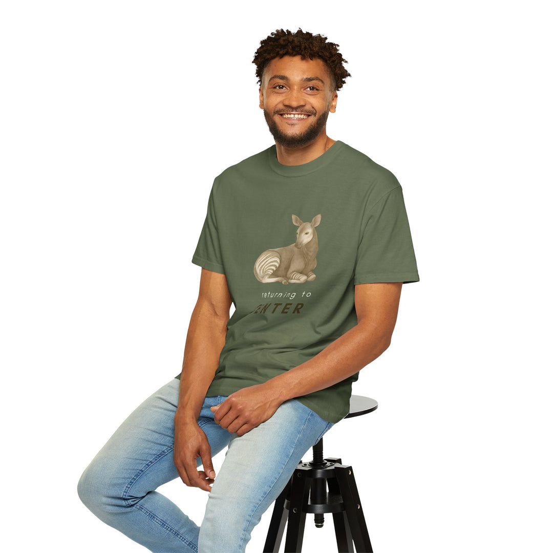 Returning to Center – Okapi | Calm & Centered | Sketch Series by Pure Perspective | Eco Friendly Graphic Tee
