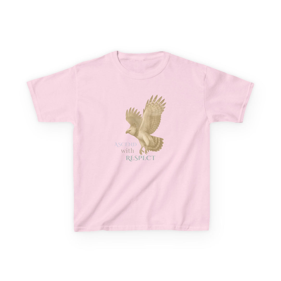 Kids Harpy Eagle Tee | "Rise with Kindness" | Sketch Design | Eco-Conscious | Empowered & Bold
