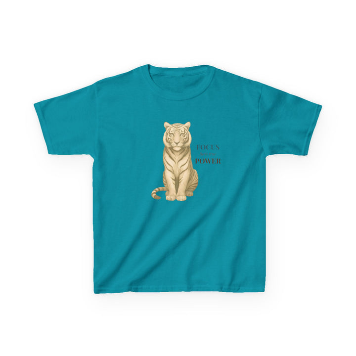 Kids Tiger Tee | "Power Through" | Sketch Design | Eco-Conscious | Empowered & Bold