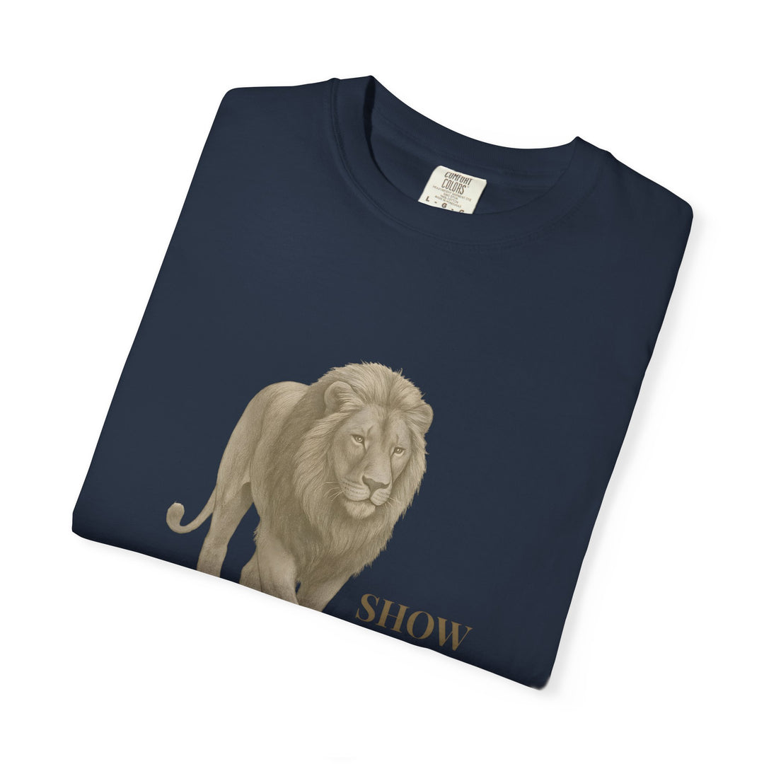 Show Up – Lion | Empowered & Bold | Sketch Series by Pure Perspective | Eco Friendly Graphic Tee