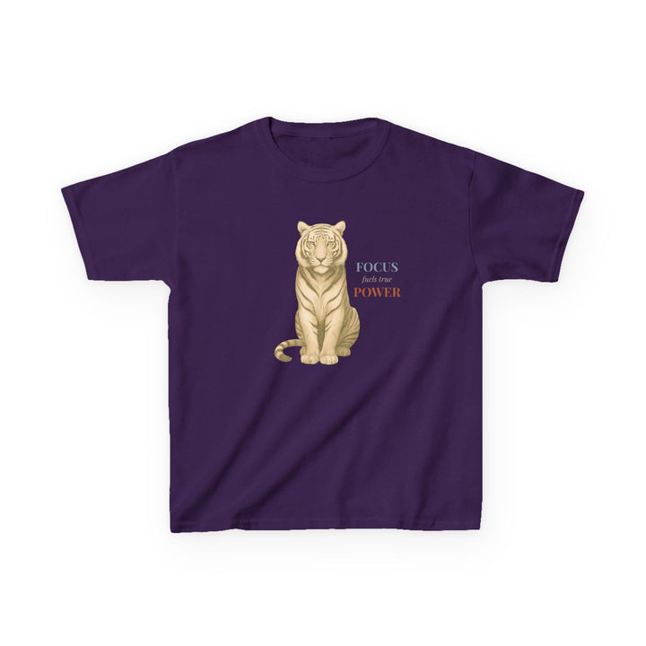 Kids Tiger Tee | "Power Through" | Sketch Design | Eco-Conscious | Empowered & Bold