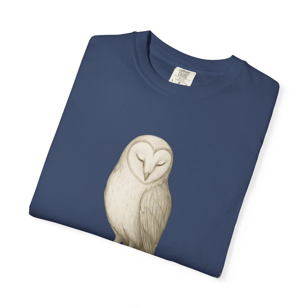Let Quiet Lead – Owl | Calm & Centered | Sketch Series by Pure Perspective | Eco Friendly Graphic Tee