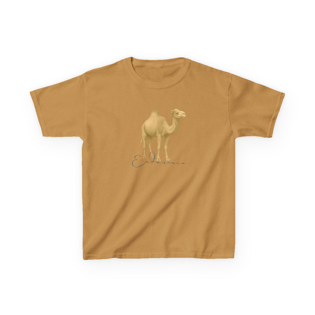 Kids Camel Tee | "Endurance" | Sketch Design | Eco-Conscious | Patient & Peaceful