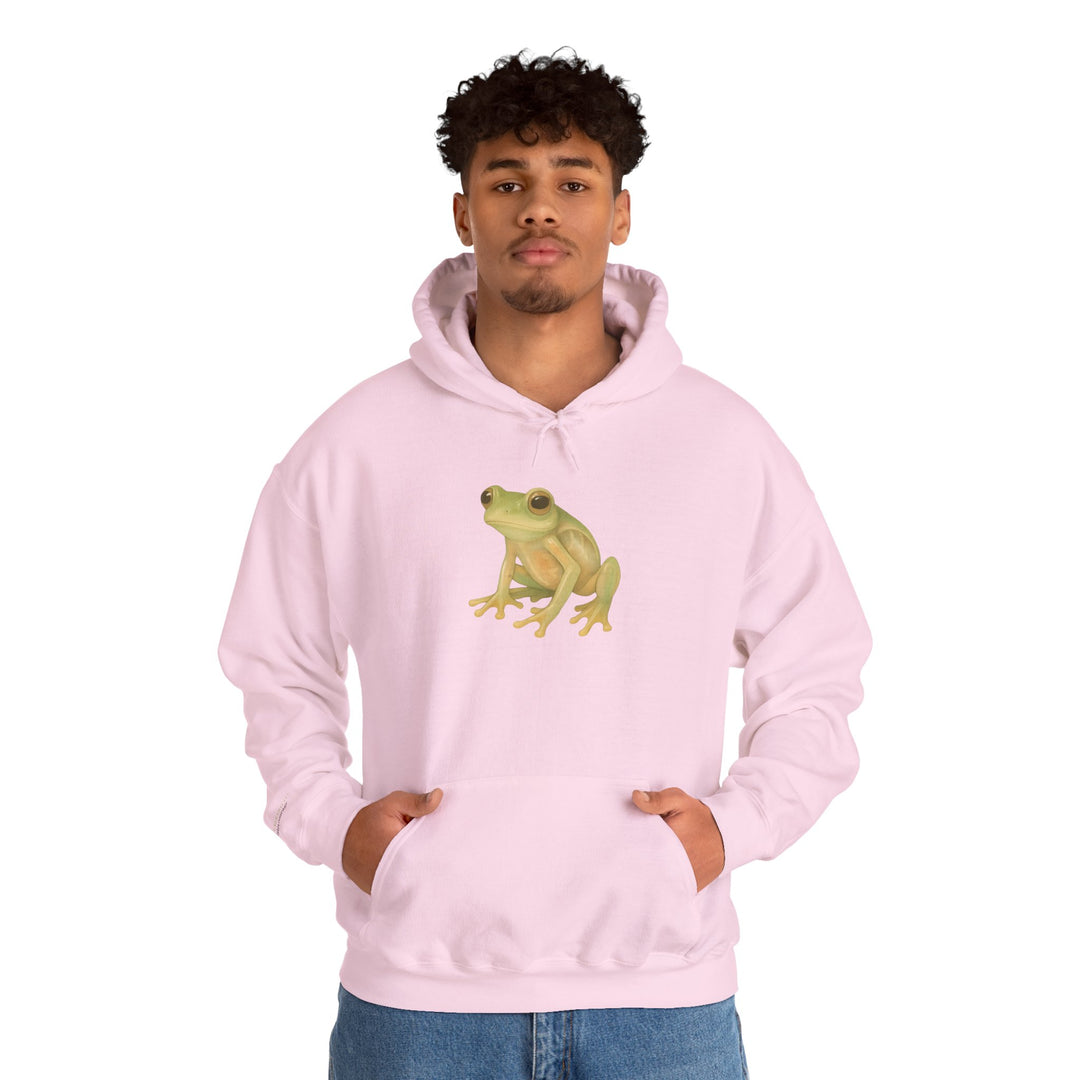 Vulnerability Takes Courage – Glass Frog Butterfly Edition | Hopeful & Healing Series | Unisex Heavy Blend™ Hooded Sweatshirt | Eco-Friendly Apparel