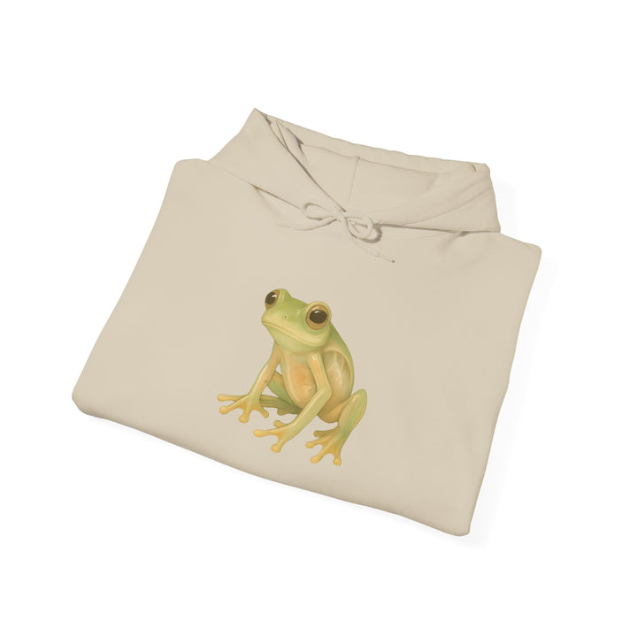 Vulnerability Takes Courage – Glass Frog Butterfly Edition | Hopeful & Healing Series | Unisex Heavy Blend™ Hooded Sweatshirt | Eco-Friendly Apparel