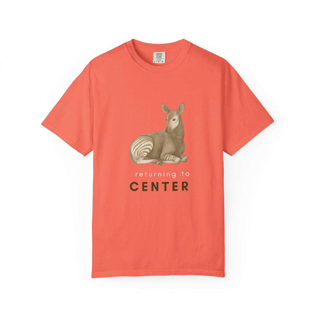 Returning to Center – Okapi | Calm & Centered | Sketch Series by Pure Perspective | Eco Friendly Graphic Tee