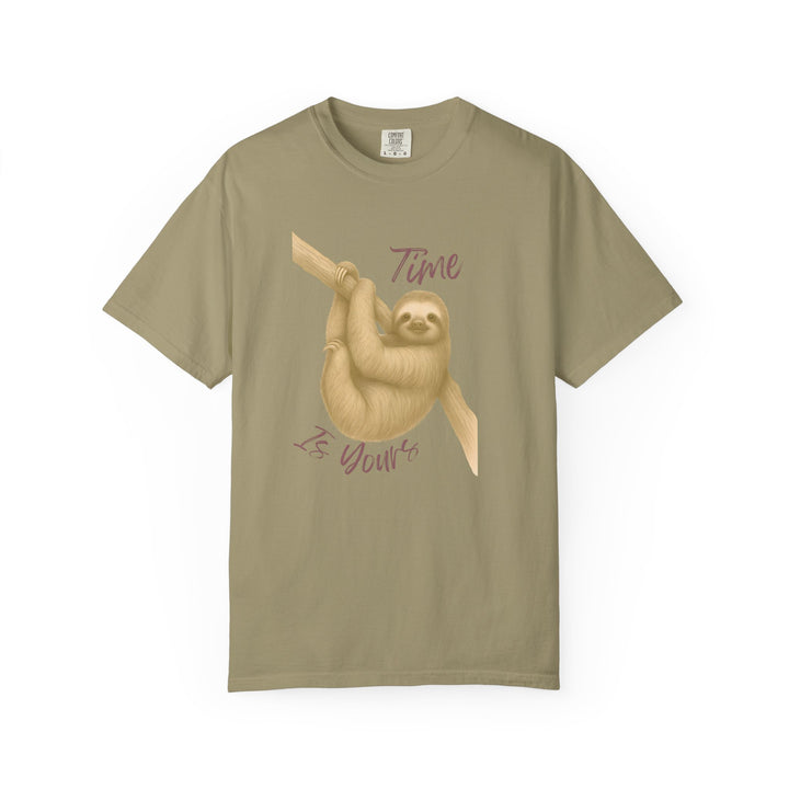 Time is Yours – Sloth | Joyful & Playful | Sketch Series by Pure Perspective | Eco Friendly Graphic Tee