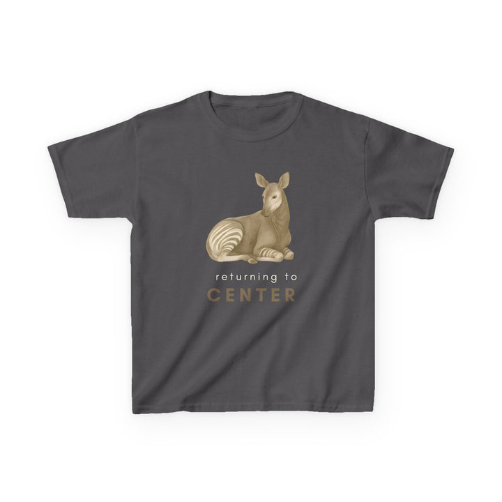 Kids Okapi Tee | "Returning to Center" | Sketch Design | Eco-Conscious | Calm & Centered