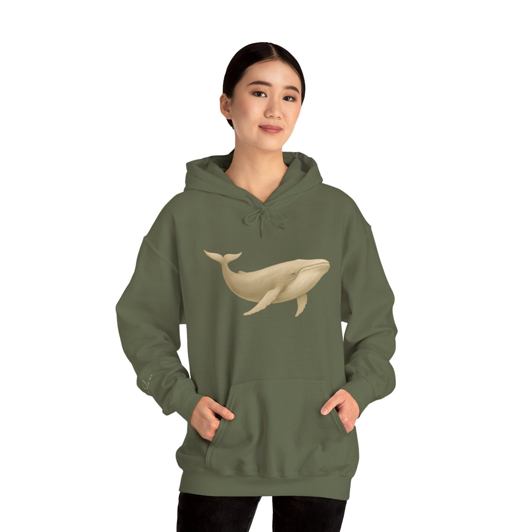 Endure – Blue Whale Edition | Connected & Compassionate Series | Unisex Heavy Blend™ Hooded Sweatshirt | Eco-Friendly Apparel