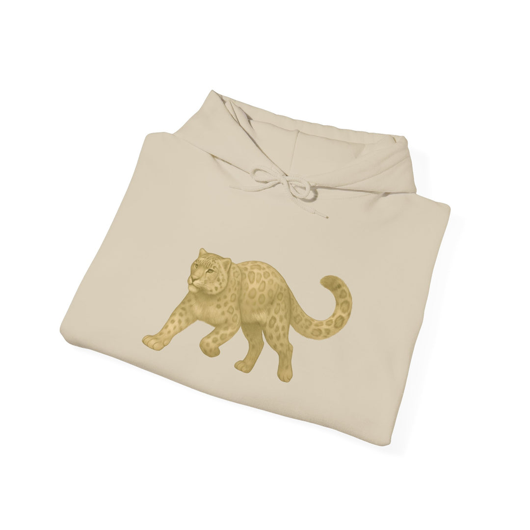 Mastery in Motion – Snow Leopard Edition | Patient & Peaceful Series | Unisex Heavy Blend™ Hooded Sweatshirt | Eco-Friendly Apparel