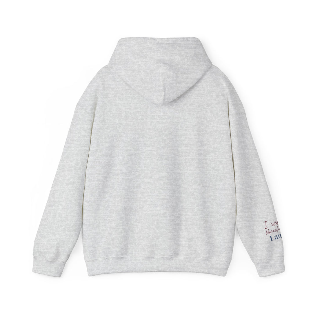 I Rest Therefore I Am – Capybara Edition | Grounded & Gentle Series | Unisex Heavy Blend™ Hooded Sweatshirt | Eco-Friendly Apparel