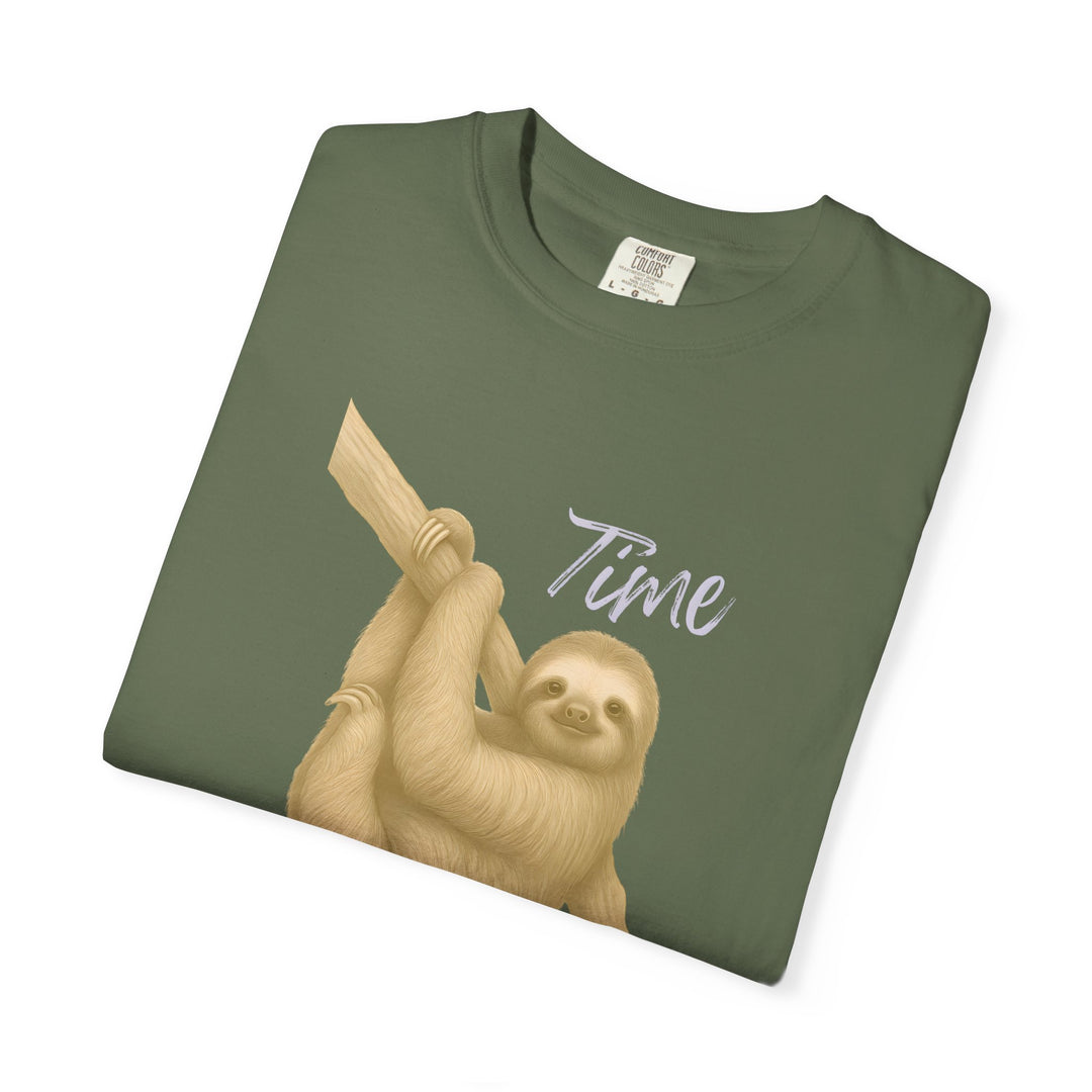 Time is Yours – Sloth | Joyful & Playful | Sketch Series by Pure Perspective | Eco Friendly Graphic Tee