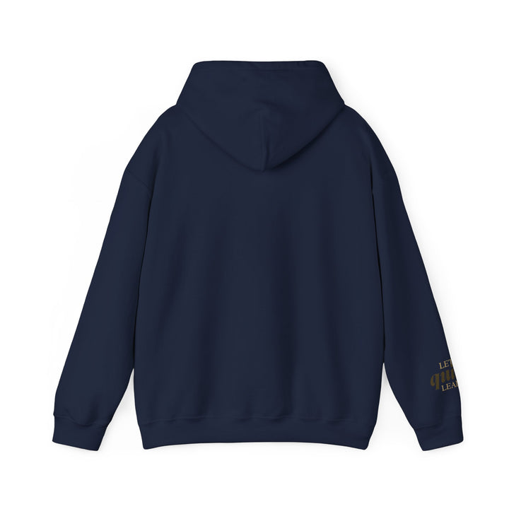 Let Quiet Lead – Barn Owl Edition | Calm & Centered Series | Unisex Heavy Blend™ Hooded Sweatshirt | Eco-Friendly Apparel