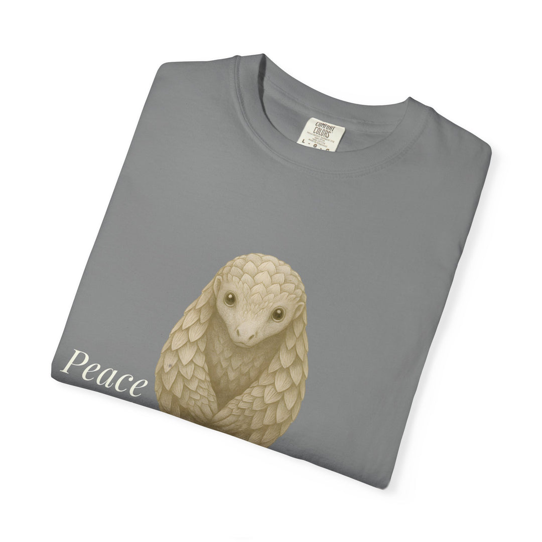 Peace Needs No Armor – Pangolin | Calm & Centered | Sketch Series by Pure Perspective | Eco Friendly Graphic Tee