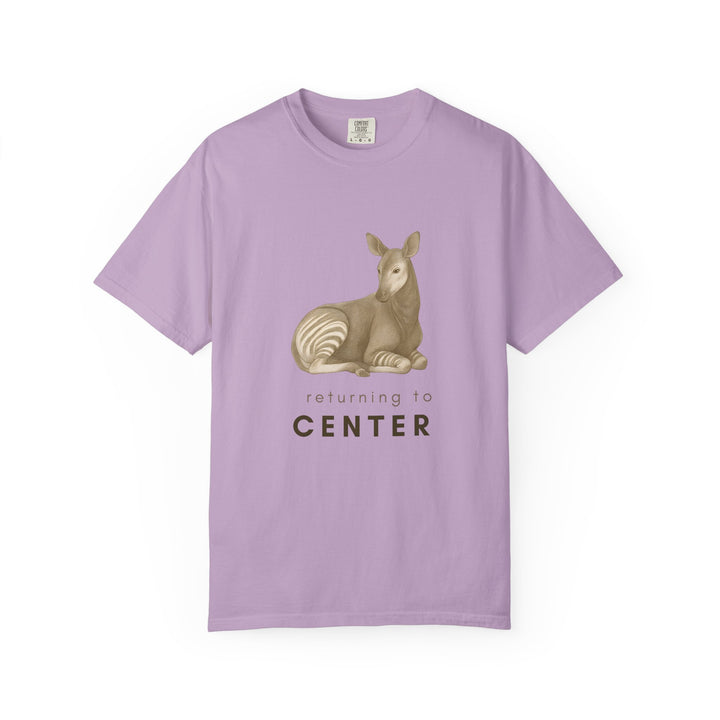 Returning to Center – Okapi | Calm & Centered | Sketch Series by Pure Perspective | Eco Friendly Graphic Tee