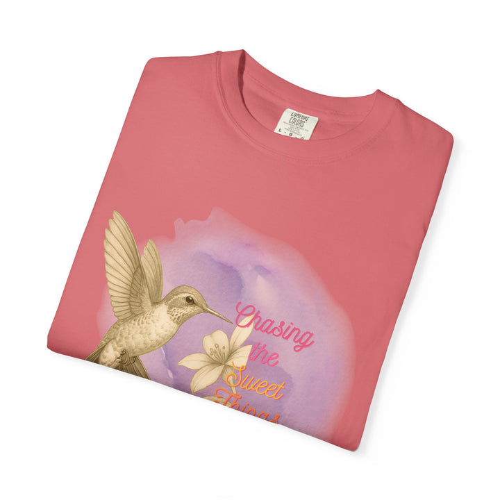 Chasing the Sweet Things – Hummingbird | Hopeful & Healing | Sketch Series by Pure Perspective | Eco Friendly Graphic Tee
