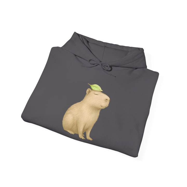 I Rest Therefore I Am – Capybara Edition | Grounded & Gentle Series | Unisex Heavy Blend™ Hooded Sweatshirt | Eco-Friendly Apparel